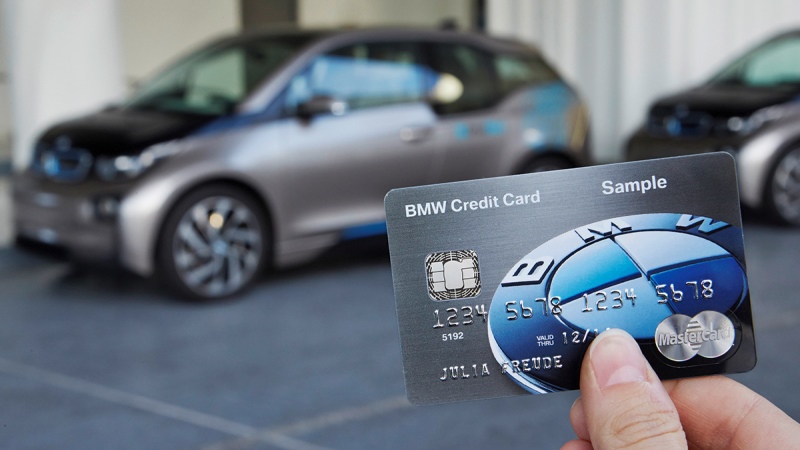 Car with credit card